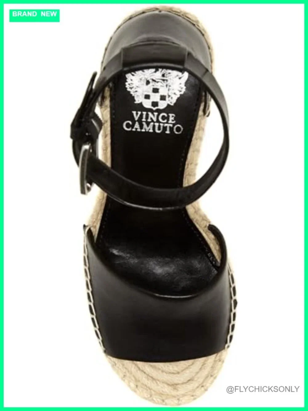 Vince Camuto Leera Espadrille Wedge Sandals with Braided Jute and Buckle Closure